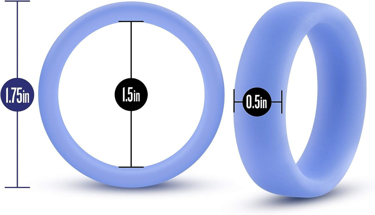Performance Go Pro Glo Cock Ring -Blue