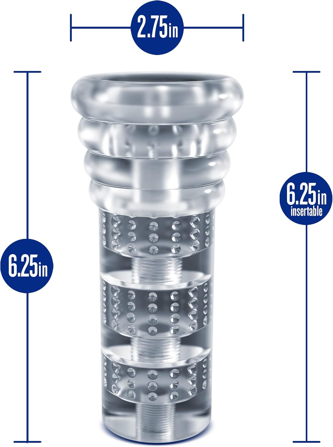 RIZE Luz Self-Lubricating Stroker - Clear