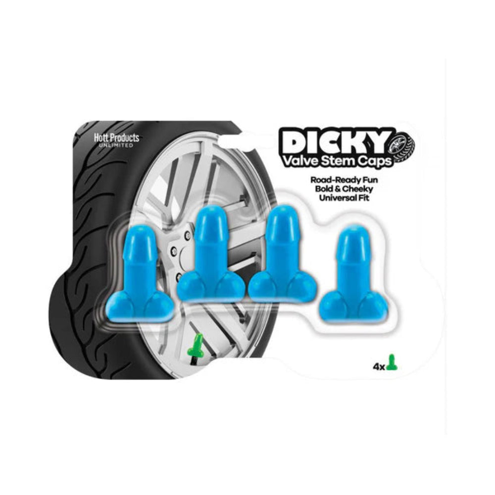 Dicky Valve Stem Caps - Blue