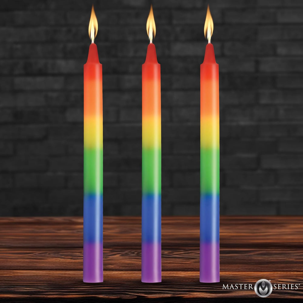 Master Series 'Pride' Drip Candles x3