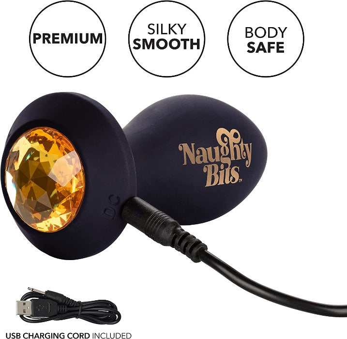 CalEx Naughty Bits "Shake Your Ass" Petite Gem Vibrating Butt Plug