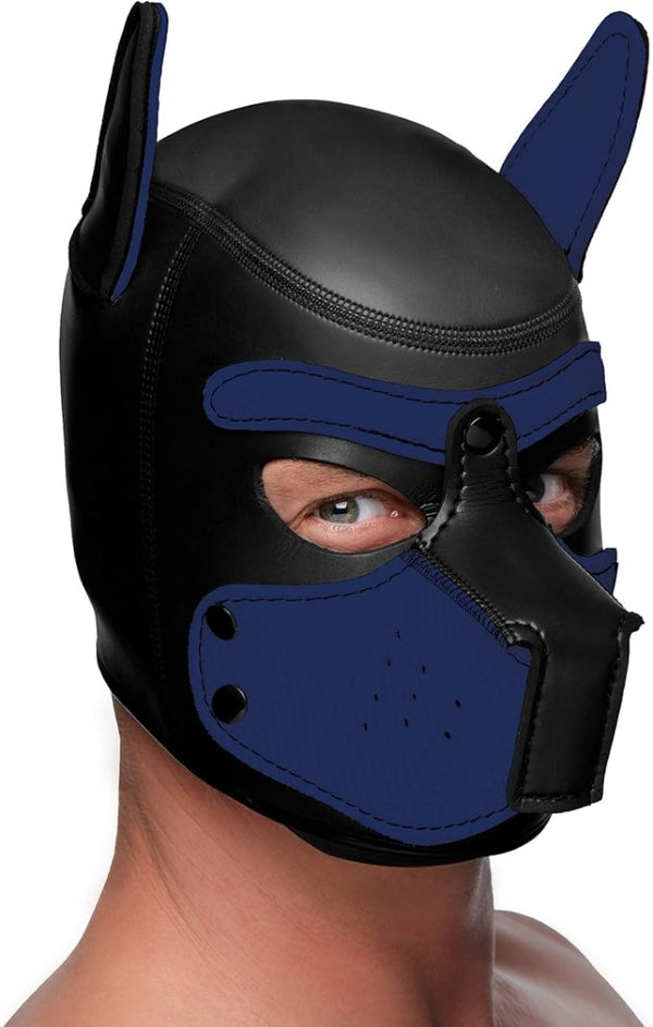 Master Series "Spike" Neoprene Puppy Hood -Blue