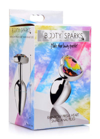 Booty Sparks "Rainbow Prism Heart" Anal Plug -Small