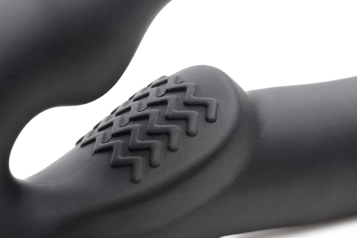 Strap U "Evoke" Vibrating Strapless Strap On -Black