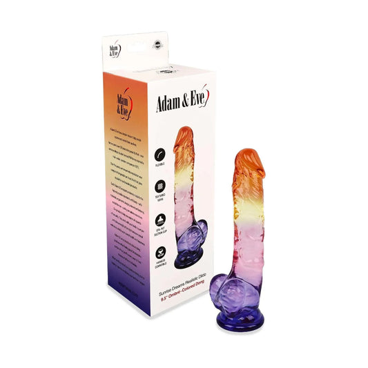Adam & Eve 'Sunrise' Dreams Dildo -Rainbow