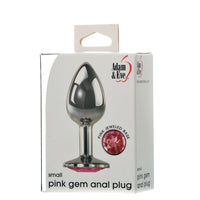 Adam & Eve 'Pink' Gem Anal Plug -Small