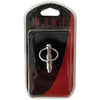 Rouge SS ''Hollow Beaded Probe'' & Cock Ring - 1cm thick