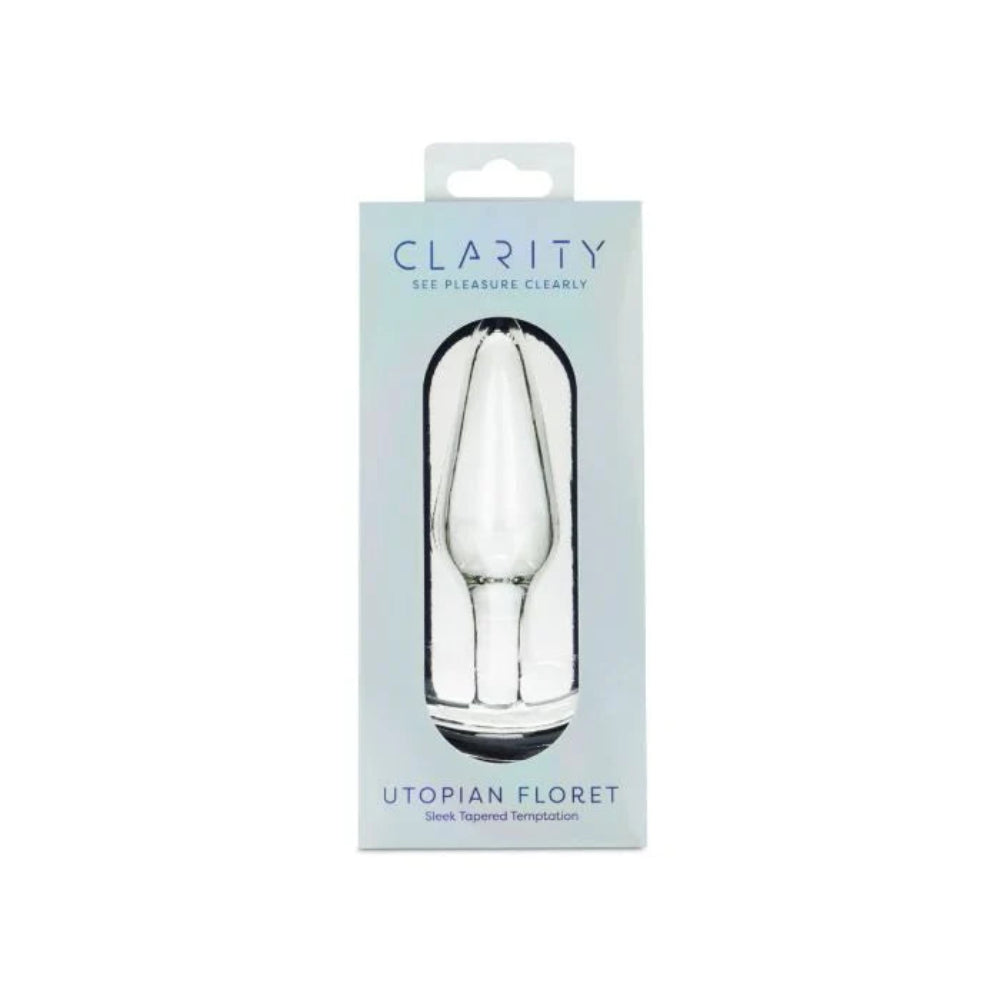 Clarity - Glass - Utopian Floret Butt Plug