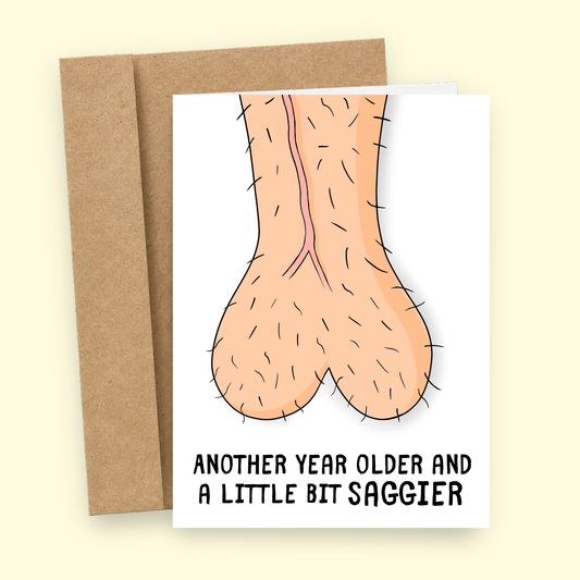 Saggy Balls card