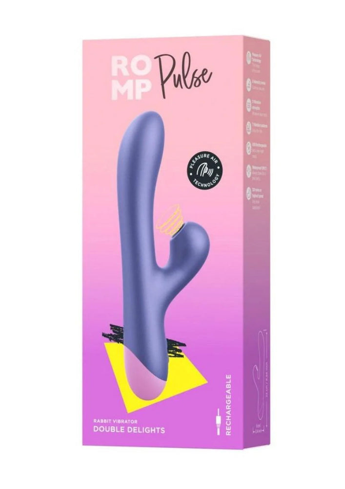 ROMP Pulse Air Pulse Rabbit Vibrator -Purple/Pink