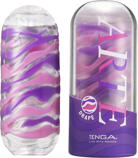 Tenga 'Drape' Stroker Male Masturbator -Purple
