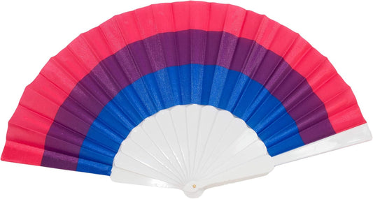 Bisexual Pride Hand Fan - Small, Plastic