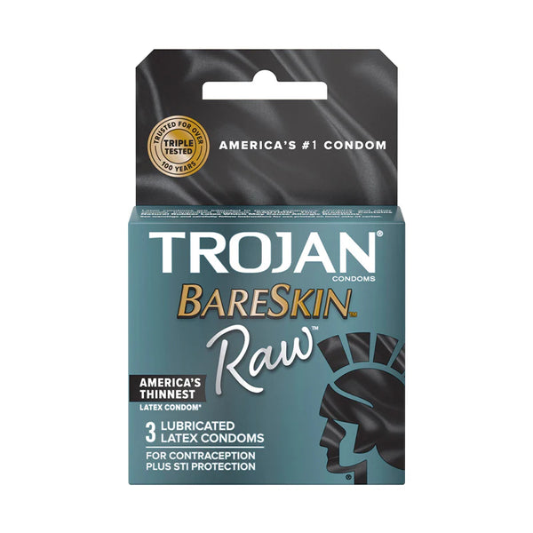 Trojan Raw Bareskin Condoms -3pak