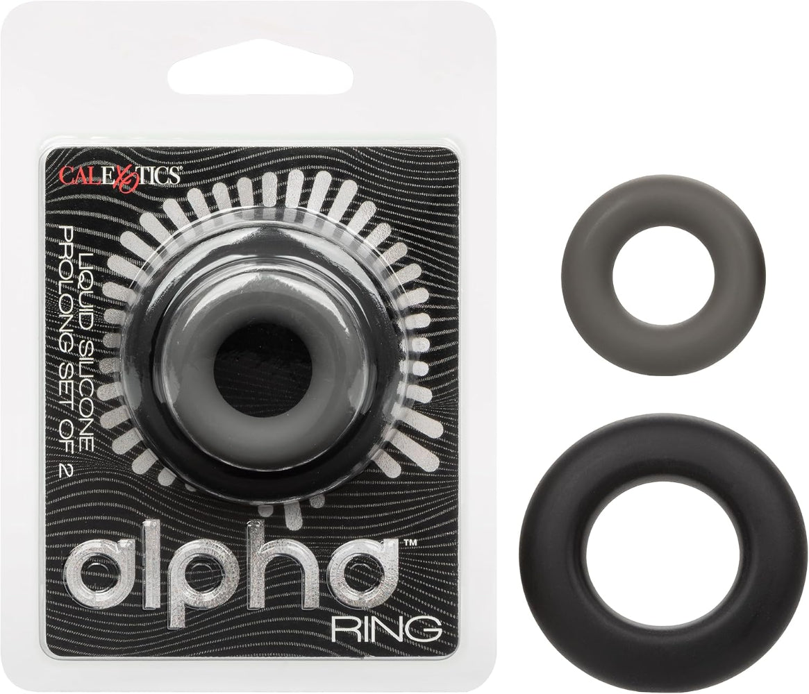 CalExotics Alpha Prolong Set of 2 Penis Cock Ring