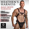 MS ''Heathen's'' Male Body Harness Small/ Medium, Black & Red