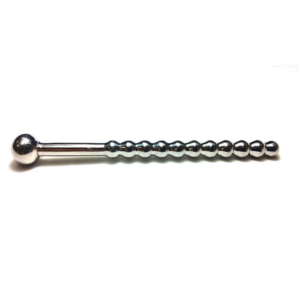 Rogue SS "Beaded" Hollow Urethral Sound w/ Stopper