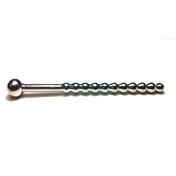 Rouge Beaded Hollow Urethral Sound with Stopper