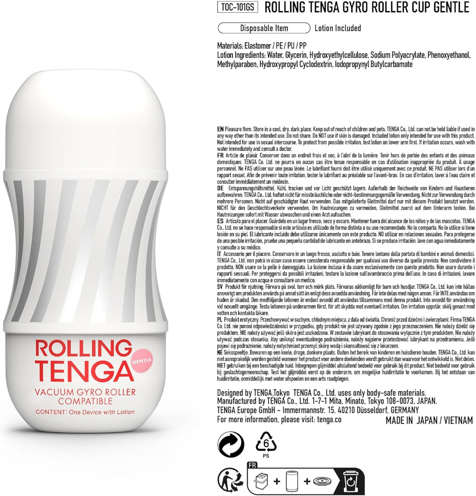 Tenga "Gentle Rolling Head" Gyro Stroker -White