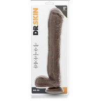 Dr. Skin 'Mr. Ed' 13 Inch Extra Long Dildo -Chocolate