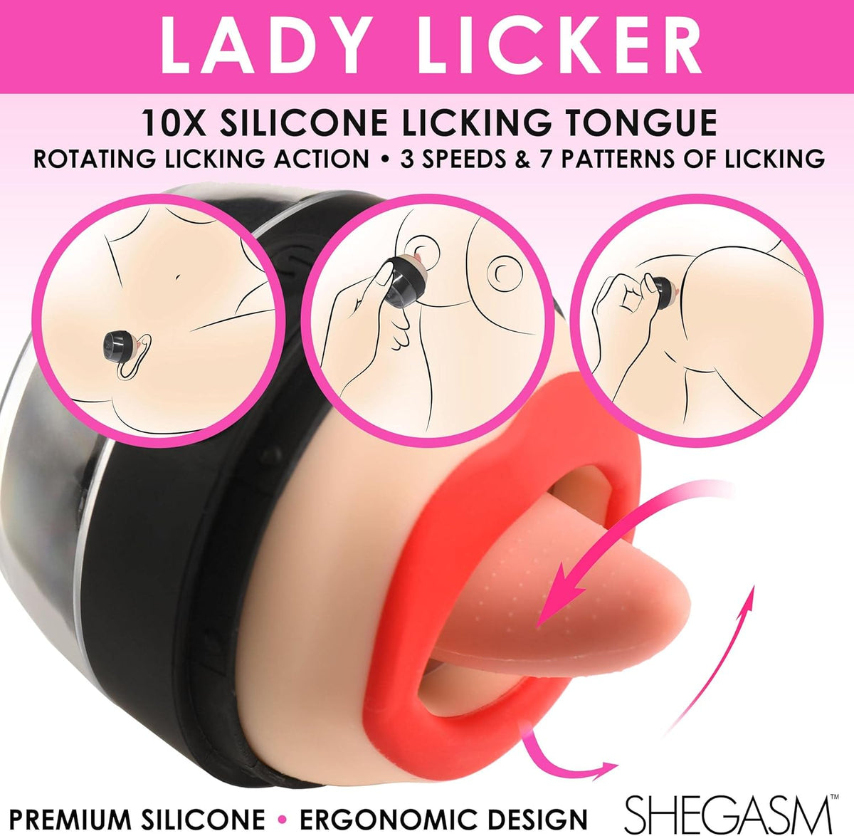 LICKGASM Lady Licker Clitoral Stimulator