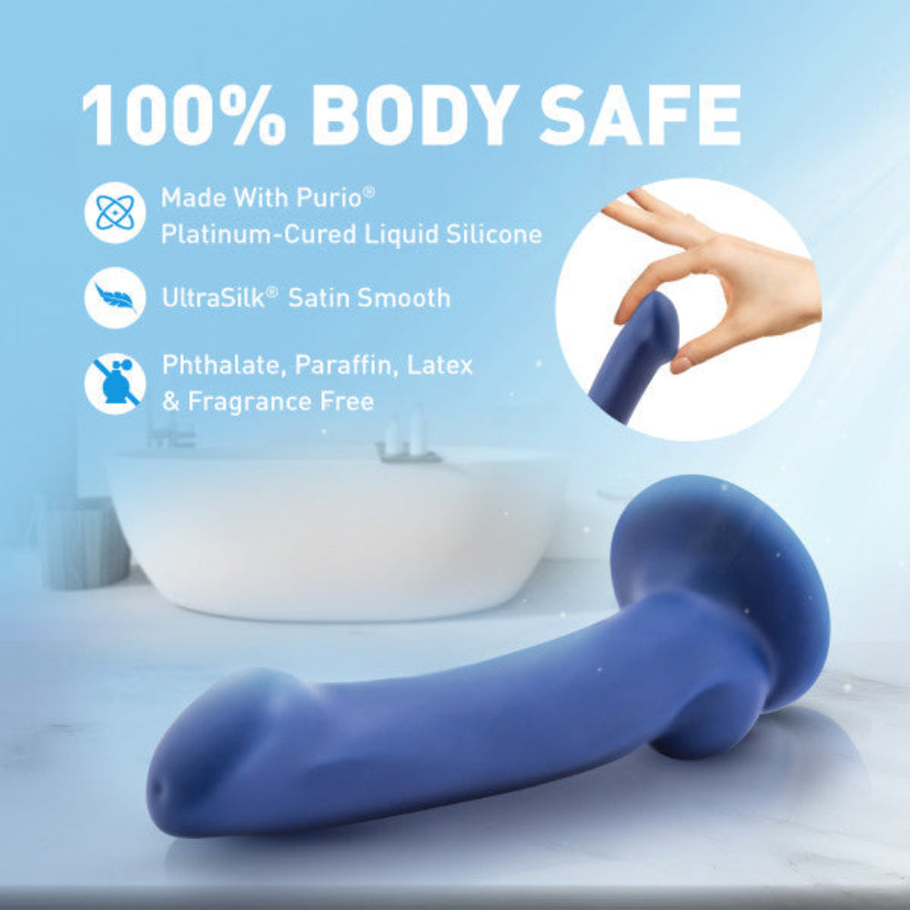 Avant D10 Ergo Mini Dual Density Dildo - Indigo