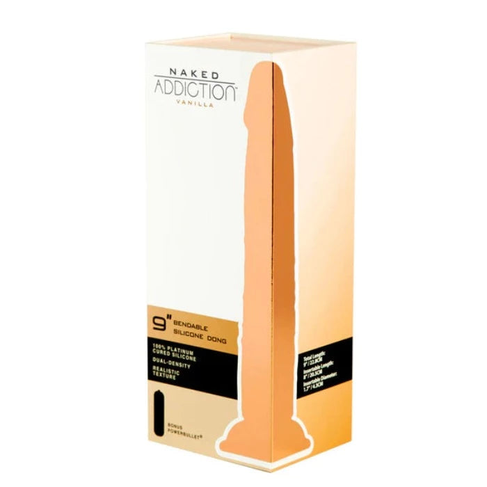 Naked Addiction 9" Bendable Dong