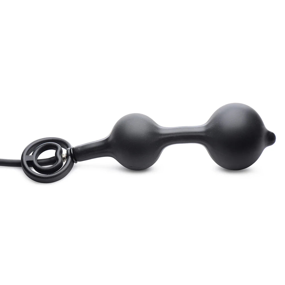 MS 'Devils Rattle' Inflatable Anal Plug w/ Cock and Ball Ring