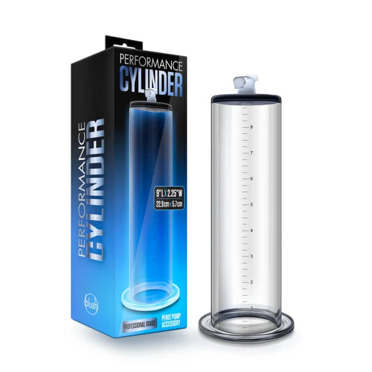 Performance 9" x 2.5" Penis Pump Cylinder - Clear