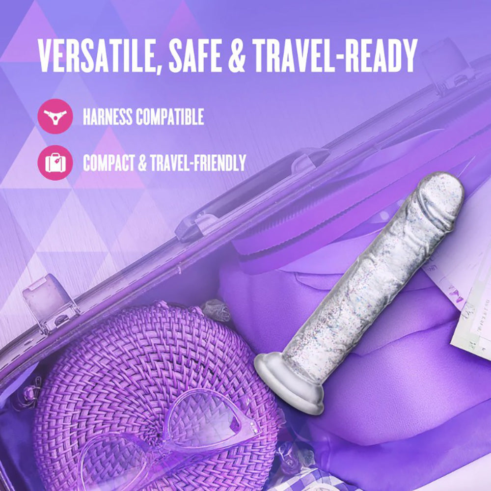 Naturally Yours - Glamor - Sparkling Clear Dildo 7"