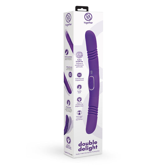 Together Double Delight double-ended couples vibrator in purple