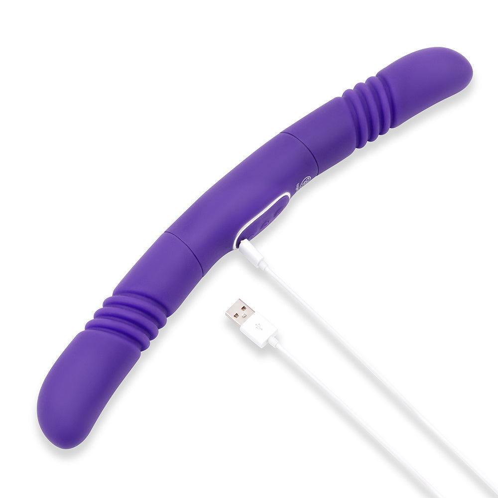 Together Double Delight double-ended couples vibrator in purple