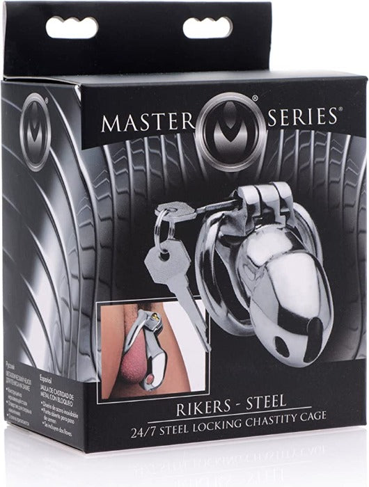 MS 'Rikers' 24-7 Stainless Steel Locking Chastity Cage