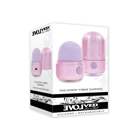 Evolved 'Vacation Vibes' Tapping Discreet Vibrator -Pink