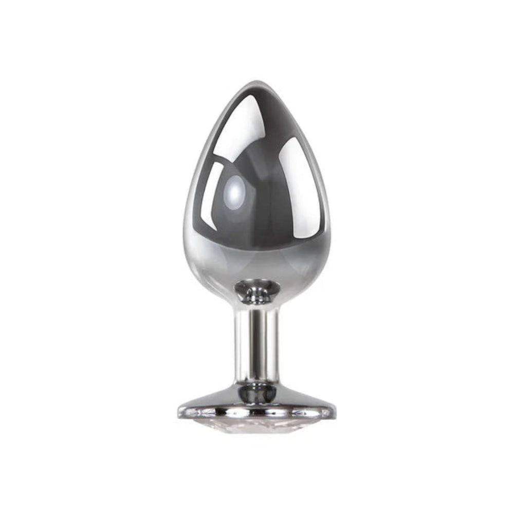 Adam & Eve 'Clear' Gem Anal Plug -Large