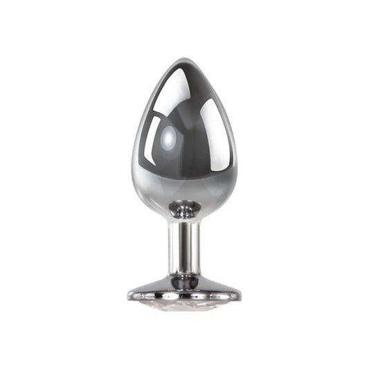Adam & Eve 'Clear' Gem Anal Plug -Large