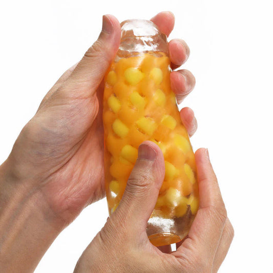 Tenga 'Drape' Stroker Male Masturbator -Yellow