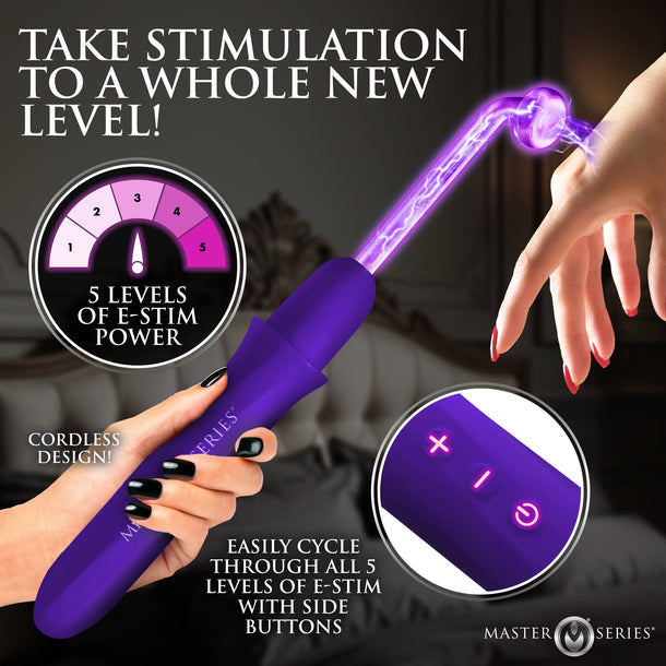 MS Elektra Rechargeable E-Stim Wand Kit -Purple