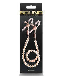 Bound DC1 Beads Nipple Clamps -Rose Gold