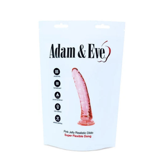 Adam & Eve Pink Jelly Realistic Dildo
