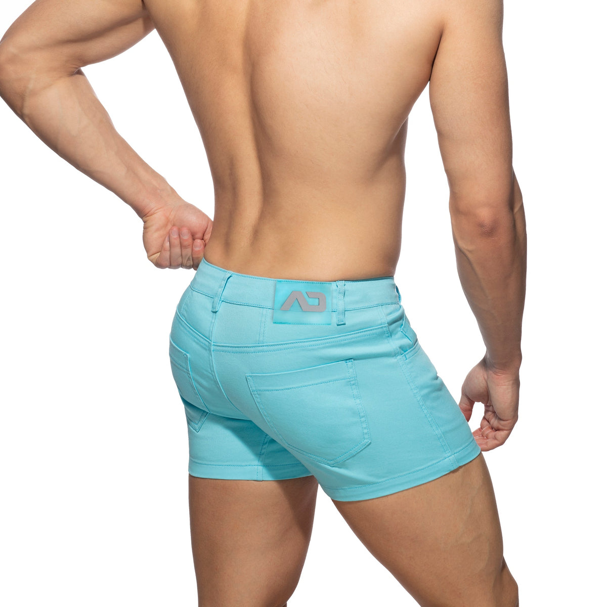 Addicted 5 Pockets Summer Shorts - Sky Blue