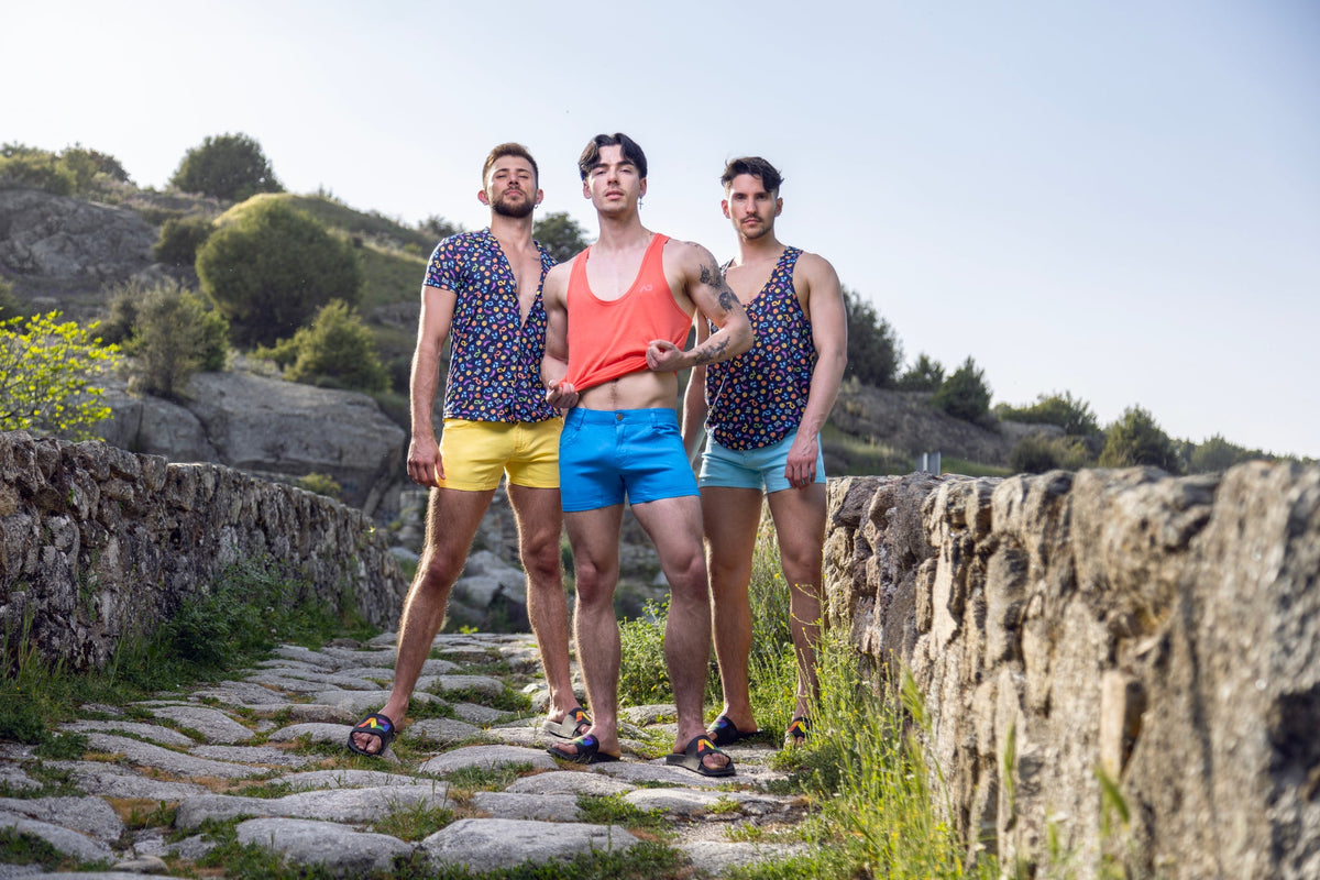 Addicted 5 Pockets Summer Shorts - Sky Blue