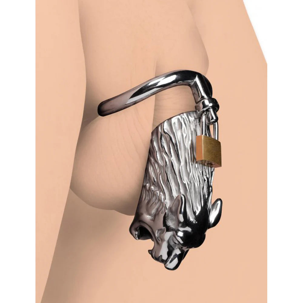 MS 'Tiger King' Locking Chastity Cage