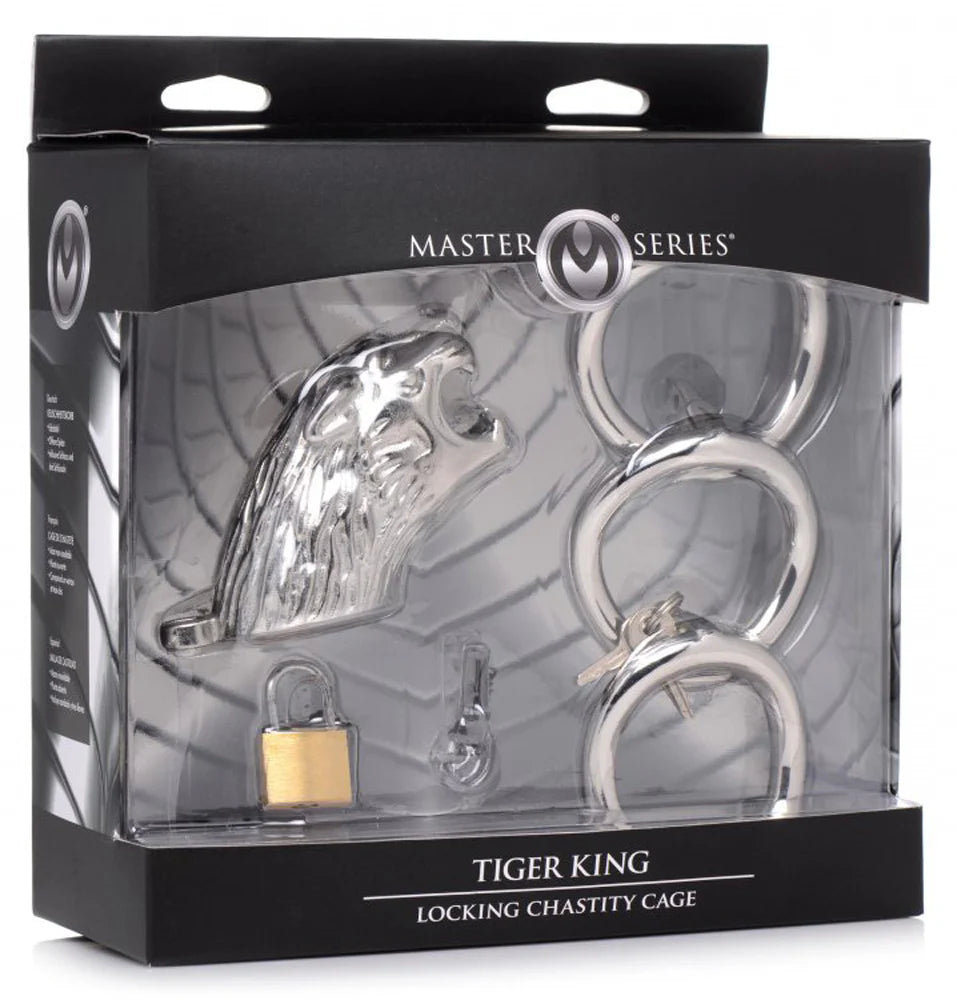 MS 'Tiger King' Locking Chastity Cage