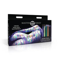 Master Series 4PC Glow Wax "UV Black Light" Candles