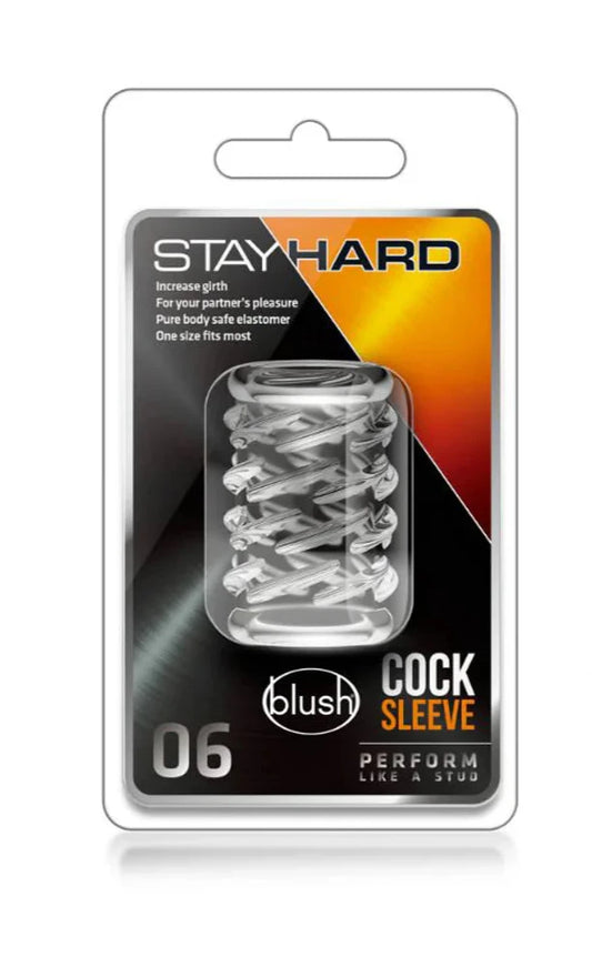 Stay Hard Cock Sleeve '06' -Clear