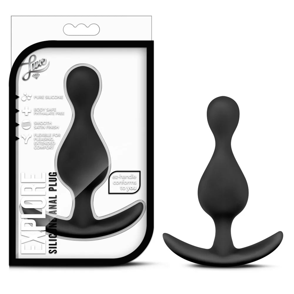Luxe 'Explore' Silicone Plug -Black