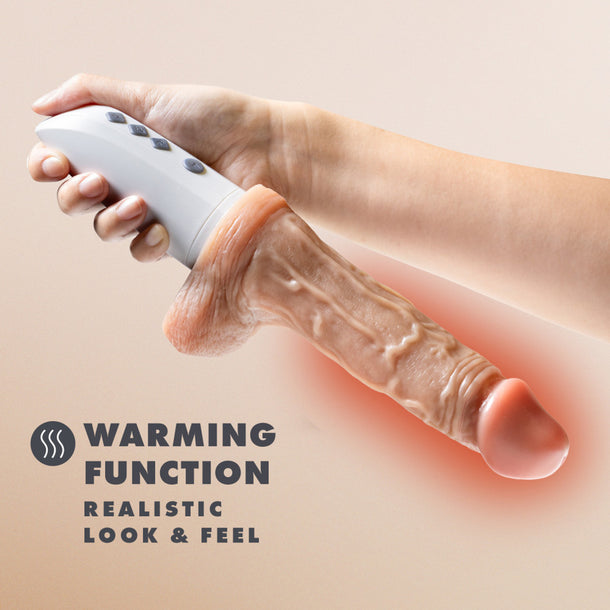 Dr. Skin Dr. Hammer Thrusting/Gyrating/Warming Dildo 7"