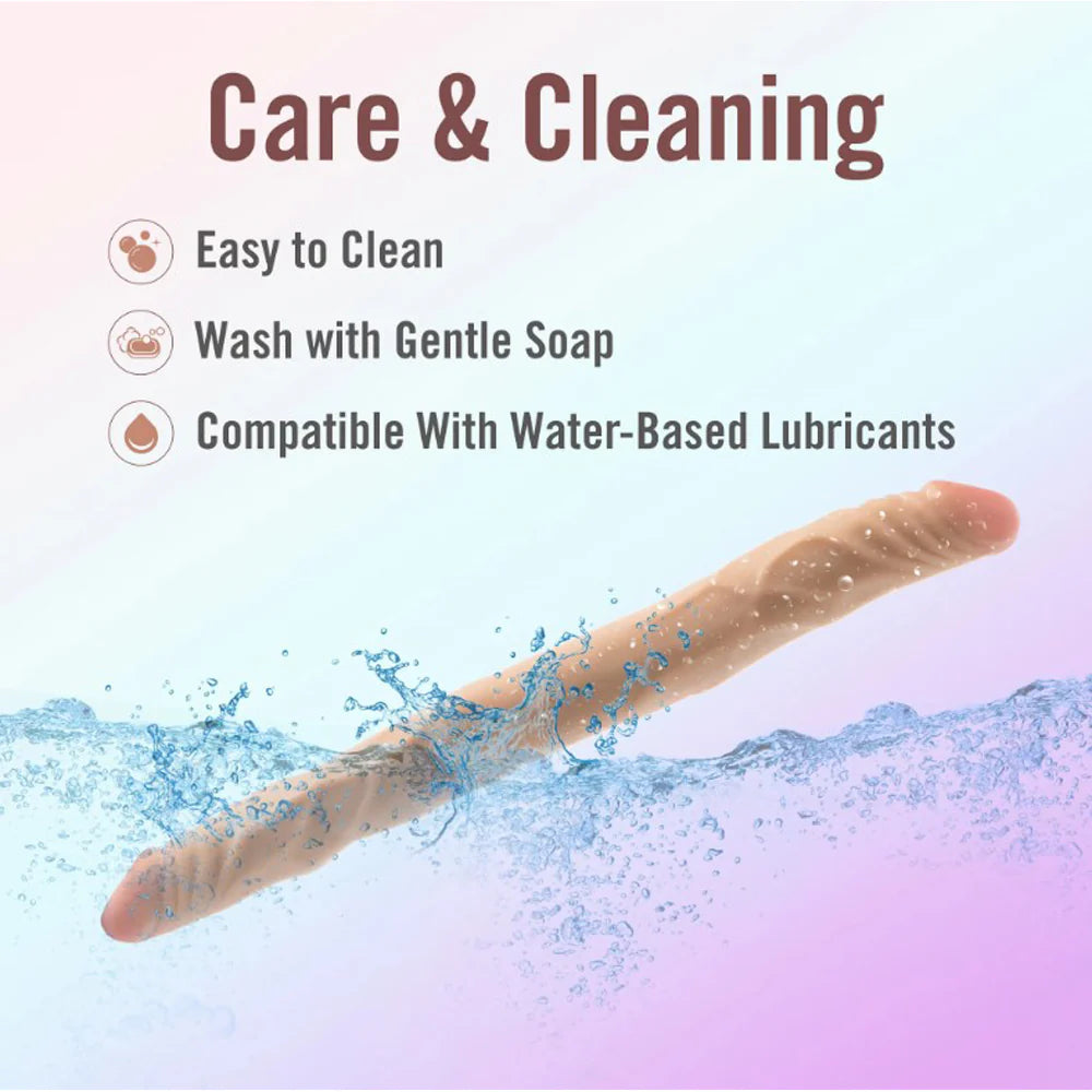 Dr. Skin Plus - 14” Posable Double Dong