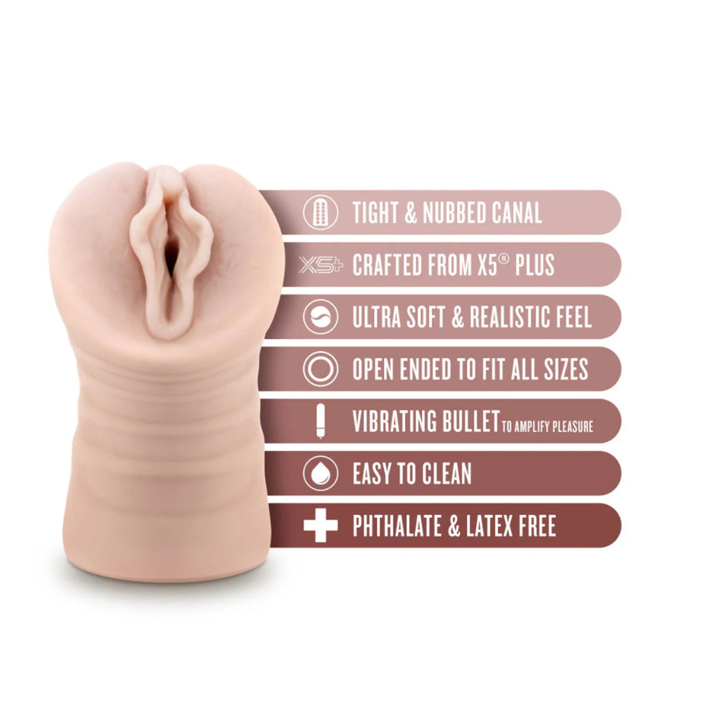 EnLust 'Destini' Vibrating Stroker -Beige