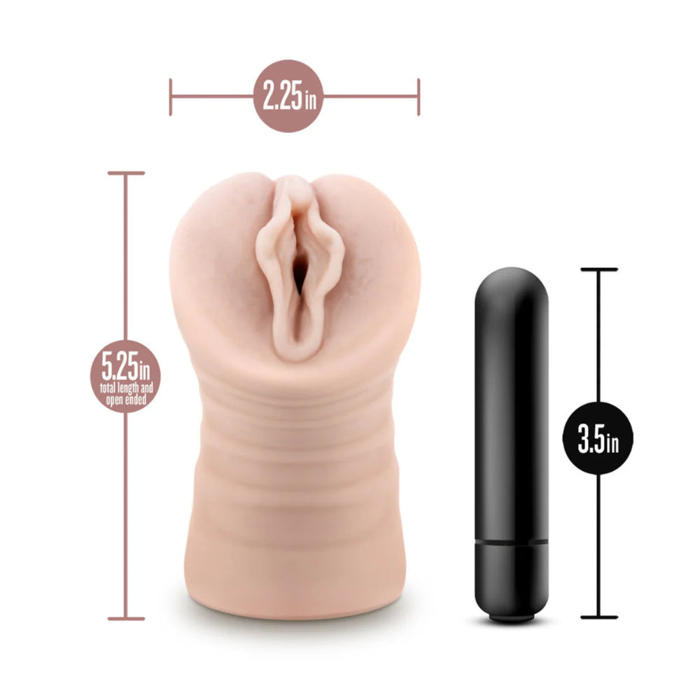 EnLust 'Destini' Vibrating Stroker -Beige